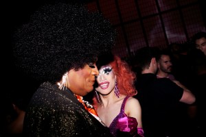 The scene at Saks x Stonewall Inn collection launch party.