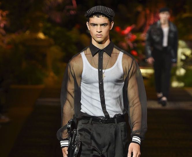 Dolce & Gabbana transparent shirt