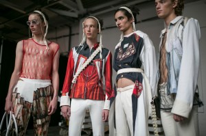 Backstage at Stefan Cooke Men's Spring 2020 photographed in London on 09 June 2019