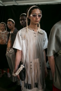 Backstage at Stefan Cooke Men's Spring 2020 photographed in London on 09 June 2019