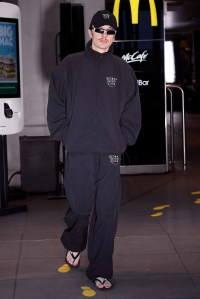 Model on the catwalk