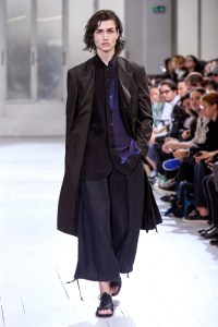 Model on the catwalk
