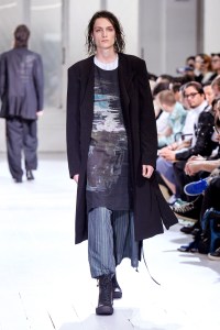 Model on the catwalk