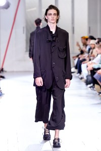 Model on the catwalk