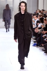 Model on the catwalk