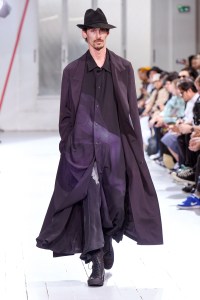 Model on the catwalk