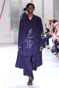 Model on the catwalk