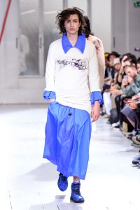 Model on the catwalk