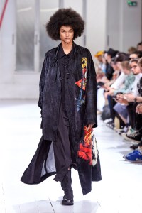 Model on the catwalk