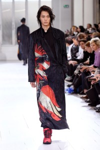 Model on the catwalk