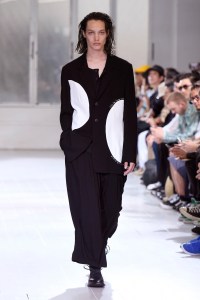 Model on the catwalk