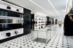 The first floor of the Saint Laurent Rive Droite store.