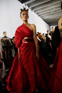 Backstage at Elie Saab Haute Couture Fall 2019, photographed in Paris on July 3rd, 2019.