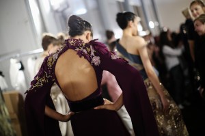 Backstage at Elie Saab Haute Couture Fall 2019, photographed in Paris on July 3rd, 2019.