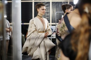 Backstage at Elie Saab Haute Couture Fall 2019, photographed in Paris on July 3rd, 2019.