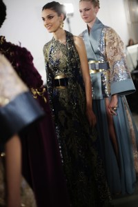 Backstage at Elie Saab Haute Couture Fall 2019, photographed in Paris on July 3rd, 2019.