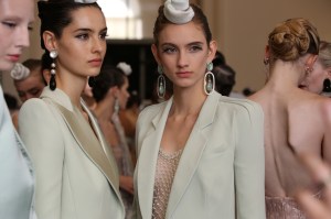 Backstage at Giorgio Armani Privé Couture Fall 2019