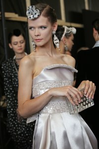 Backstage at Giorgio Armani Privé Couture Fall 2019