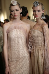 Backstage at Giorgio Armani Privé Couture Fall 2019