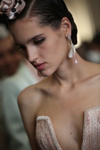 Backstage at Giorgio Armani Privé Couture Fall 2019