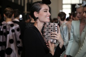 Backstage at Giorgio Armani Privé Couture Fall 2019