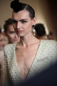 Backstage at Giorgio Armani Privé Couture Fall 2019