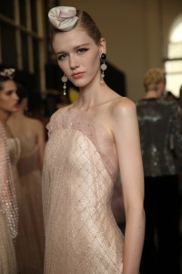 Backstage at Giorgio Armani Privé Couture Fall 2019