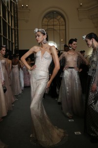 Backstage at Giorgio Armani Privé Couture Fall 2019