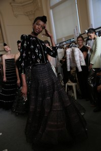 Backstage at Giorgio Armani Privé Couture Fall 2019