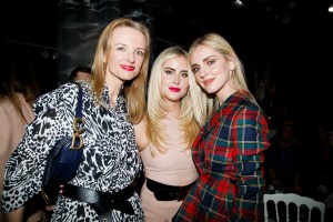 Delphine Arnault, with Valentina and Chiara Ferragni
