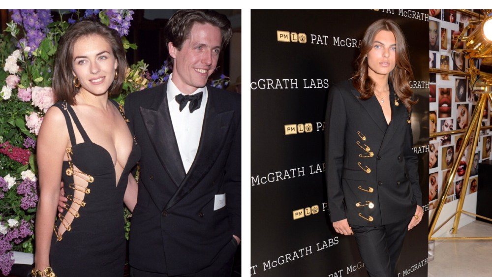 Elizabeth Hurley's Son Damian Hurley Channels Her Iconic Versace Safety Pin Dress