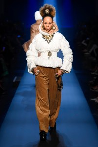 Model on the catwalk