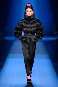 Model on the catwalk