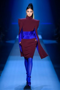 Model on the catwalk