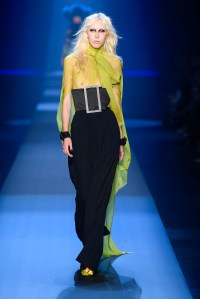 Model on the catwalk