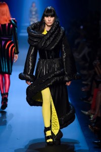 Model on the catwalk