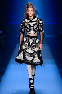 Model on the catwalk