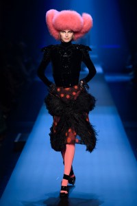 Model on the catwalk