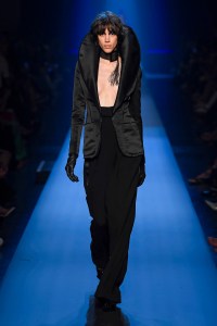 Model on the catwalk