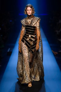 Model on the catwalk