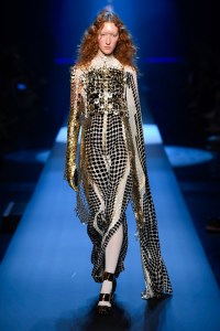 Model on the catwalk