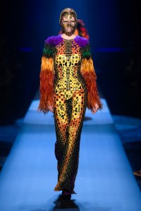 Model on the catwalk