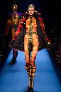 Model on the catwalk