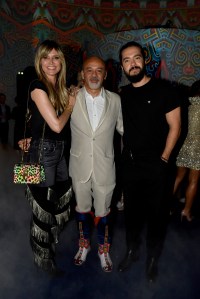 Heidi Klum, Christian Louboutin and Tom Kaulitz
