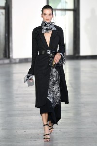 Model on the catwalk