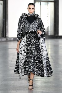 Model on the catwalk