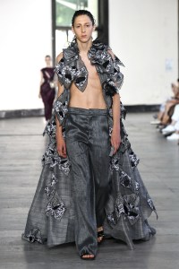 Model on the catwalk