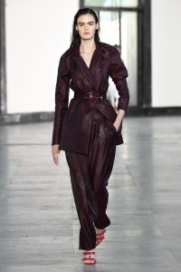 Model on the catwalk