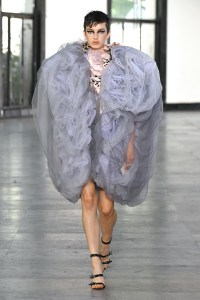 Model on the catwalk