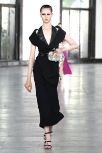 Model on the catwalk